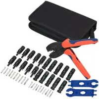 Revolt 44-teiliges Solarpanel-Steckeranschluss-Set mit Crimpzange und Tasche