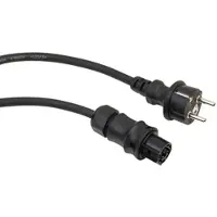 Revolt Solar-Einspeise-Kabel Wieland- auf Schutzkontaktstecker, IP44, 5 m