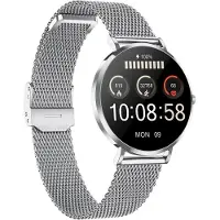 Xlyne XCOAST Smartwatch SIONA 2 Nano Silver - Damen, ultra klein und dünn, 6 Tage Akku, AMOLED Touch-Farbdisplay, Fitnesstracker