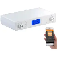 Auvisio Stereo-FM-Küchen-Unterbauradio mit Bluetooth, Timer, Wecker, LCD, PLL