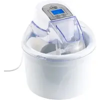 Rosenstein & Söhne 4in1-Eismaschine EMA-300 mit LCD-Display, für 1,5 Liter Speiseeis, 7 W