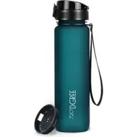 720°DGREE 720DGREE Trinkflasche uberBottle Smaragd Green, 1 Liter, Kunststoff, türkis, mit Sieb