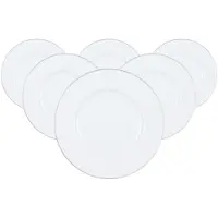 Villeroy & Boch Frühstücksteller "Frühstücksteller Anmut Platinum No.1 ø 22,5 cm 6er Set weiß"