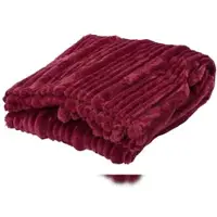 Christmas Decoration Kuscheldecke 130x170cm Wohndecke Fleecedecke - warme & flauschige Decke - einfarbige Tagesdecke Couchdecke Sofadecke Weinrot Beere