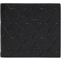 Armani Exchange für Herren. XM000167AF12133UC001 Logo-Brieftasche schwarz (OSFA), Lässig, Polyester