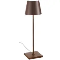 Zafferano Poldina 230V LED-Tischleuchte-Rost