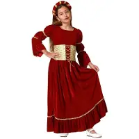 Atosa Medieval Queen Mädchenkostüm