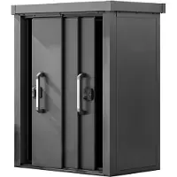 PRIMEYARD 120 x 78 cm Gartenschrank L, anthrazit - (GFPV00921)