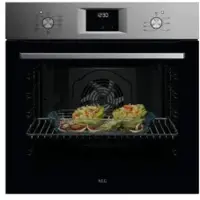 AEG 5000 SurroundCook / Einbaubackofen / Aqua-Reinigungsfunktion / Edelstahl mit Antifingerprint NBU5A20SM