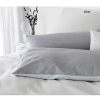 Elegante Soft-Flanell Bettwäsche Tender - 135x200 cm + 40x80 cmsilver