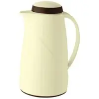 Helios 2x Isolierkanne WAVE. Inhalt: 1.0 Liter. Farbe: vanille. Kunststoff. Drehverschluß