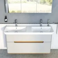 Vitra 5949B003-0001 Doppelwaschtisch Sento 1300 x 480 mm