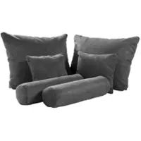 MeinBett Kollektion Kraft Deko-Kissenset 6-teilig ¦ grau ¦ Maße (cm): B: 90 H: 80 T: 65.0