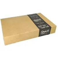 Papstar 5 X 10 Transport- und Catering-Kartons "pure" eckig 8 cm x 31,3 cm x 46,4 cm "Good Food" mittel