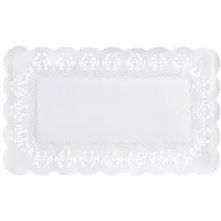 Papstar 2000 Spitzenpapiere eckig 30 cm x 18 cm weiss