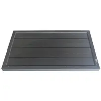 HOME DELUXE - WPC Bodenplatte GAIA - Farbe: Anthrazit, 105 x 63 x 5,5 cm - rutschfest und Splitterfrei I Solarduschenzubehör Fußmatte
