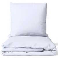 NYVI Bettwäsche Set DreamScience Mikrofaser Uni - Atmungsaktiv & Weich - Mit Reißverschluss 135x200 + 80x80 cm weiß