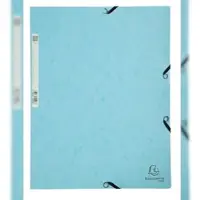Exacompta 55528E 25x Sammelmappe mit Gummizug aus Colorspan-Karton 400g/m2 Serie Aquarel - A4 - blau