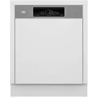 Beko b100 BG840EXTI, Halb integriert, Standardgröße (60 cm), Weiß, Edelstahl, LCD, Zusammenklappbar