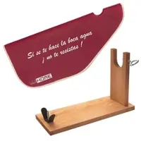 Wellhome Well Home - Schinkenständer aus Holz + Schutzhülle für Jamón 'Tiberic' Bordeaux