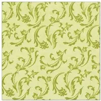 Papstar 250 Servietten "ROYAL Collection" 1/4-Falz 40 cm x 40 cm olivgrün "Damascato"