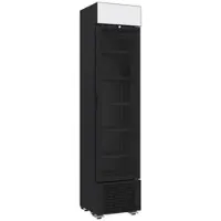 CombiSteel Kühlschrank TOPO | 1 Glastür | 232L | HxBxT 202,4x45x49,7cm| Kühl-Gefrierschrank, Kühlkombination, Kühlautomat | + CHEFGASTRO Geschirrtuch