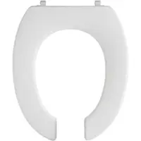 Pressalit Dania WC-Sitz 72000-UN3999 weiß, ohne Deckel, vorne offen, Univertikalscharnier UN3, Edelstahl, Standard