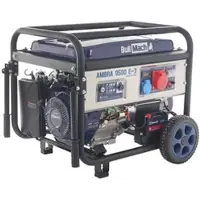 BullMach AMBRA 9500 E-3 - Benzin-Stromerzeuger mit Rädern mit AVR-Regelung 7.5 kW - Dauerleistung 7 kW - 400V