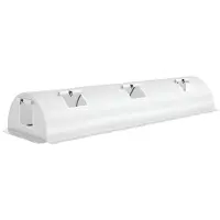Outsunny - Gewächshaus - 300Lx80Wx45Hcm - Weiß