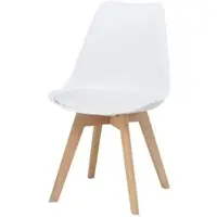 Möbel Kraft Schalenstuhl Charly , weiß , Maße (cm): B: 49 H: 84 T: 51.0