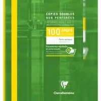 Clairefontaine 10x Klausurbogen, Schachtel mit 50 Blatt, ungelocht, DIN A4, 90g, kariert - 5752C