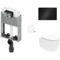 SAT Wand-WC Set für Einmauerung SIKOTZREX72BL