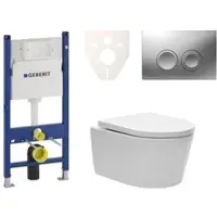 SAT Geberit Wand-WC Set für Vorwandmontage + Brevis WC SIKOGES7W3