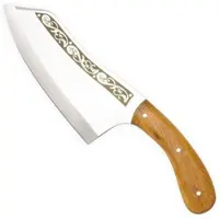 4BIG.fun 32,5cm Messer Beil Hackmesser Chinesisches Kochmesser Obstmesser Edelstahl