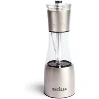 Excelsa 1 Mühle Salz/Pfeffer Bix Plastik 6,5x19x6,5 cm Transparent