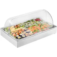 Vevor Servierbehälter Buffet-Behälter Gastronormbehälter aus Edelstahl (1 Behälter)