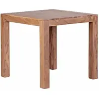 KADIMA DESIGN Esstisch MUMBAI Massivholz Akazie 80 cm Esszimmer-Tisch Holztisch Design Küchentisch Landhaus-Stil dunkel-braun
