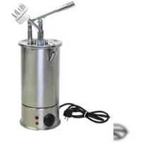 Schneider - Hebel Dosierspender Donut, Edelstahl, Ø 180 mm x 520 mm - 3,0 L