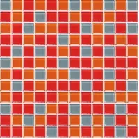 Premium Mosaic Glasmosaik mehrfarbig 30x30 cm glanz MOS25MIX3