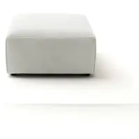 KAWOLA Hocker RANI Polsterhocker Feincord silber