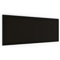 Allboards Pinnwand, Korktafel in Schwarz, 100×40 cm, Holzrahmen – Schwarz lackiert