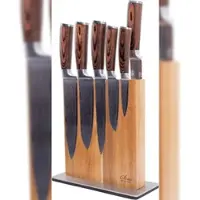 Wakoli Edib 6er Damastmesserset I 8 - 20 cm Klinge I mit Messerblock