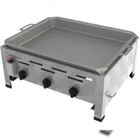 ChattenGlut Professional Gastrobräter 3-flammig Tischgerät 10,8kW und Pfanne