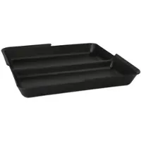 Papstar 48 Mehrweg-Schalen Mix & Match eckig 2,9 cm x 23,4 cm x 23,4 cm schwarz