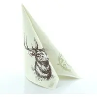 Sovie HORECA Serviette Wild in braun aus Linclass Airlaid 40 x 40 cm, 5x50 Stück