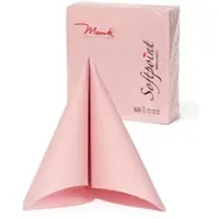 Mank Softpoint Serviette in Altrosa, 1/4-Falz, 40 x 40 cm, 50 Stück -
