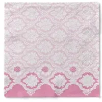 Sovie HORECA Serviette Mandy in altrosa aus Tissue 40 x 40 cm, 100 Stück - Ornamente