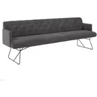 KAWOLA ESSZIMMERBANK CHARME Grau Cord