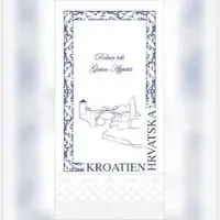 Mank Serviette aus Tissue Design Kroatien, 40 x 40 cm, 1/8 Falz, 125 Stück