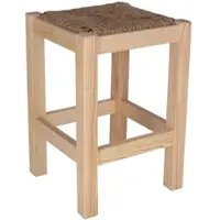 Aranaz MUEBLEAR - Rustikaler Hocker niedrig ohne Finish